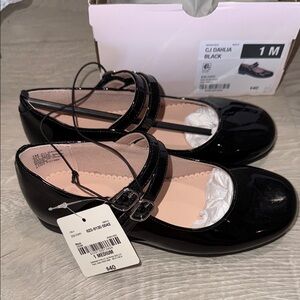 Girls Black Patent Leather Mary Jane Shoes